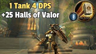 +25 Halls of Valor 1 Tank 4 DPS