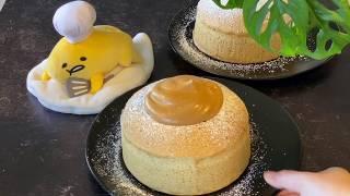 Dalgona Coffee Japanese Cheesecake Recipe | Bouncy Cotton Cheesecake Made with Dalgona Coffee (ASMR)