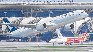 2 HRs Watching Airplanes, Aircraft Identification | Bangkok Suvarnabhumi Airport Plane Spotting #2