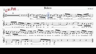 Bolero (M. Ravel) - Flauto - Note - Spartito - Karaoke - Recorder -Instrumental