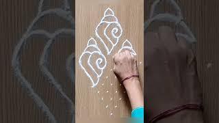 Easy Shankh rangoli /Shankh rangoli for beginners #shorts #ytshorts