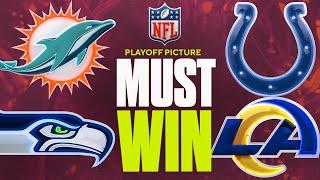 These teams MUST WIN to keep their playoff hopes alive | Updated NFL Playoff Picture