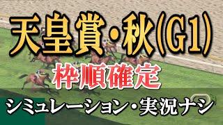 2020年 第162回 天皇賞・秋【枠順確定】《シミュレーション》ダノンプレミアム・アーモンドアイ!?