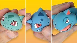 Pokémon Figures Making - Bulbasaur line!!(Ivysaur, Venusaur) | Clay Art