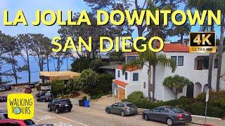 Downtown La Jolla | San Diego | Shopping and Restaurants | 4K Walking Tour