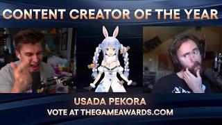 Ludwig & Asmongold React To Pekora Being Nominated For Content Creator Of The Year 2024