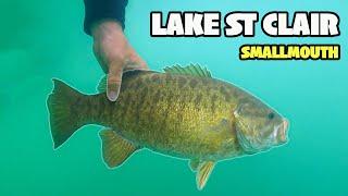 Lake St Clair Smallmouth Bass Fishing in the SPRING 2024!