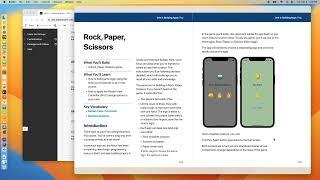 Swift Programming 1 - Rock Paper Scissors App Build - Fall 2023