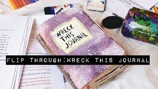 flick through my completed wreck this journal pages