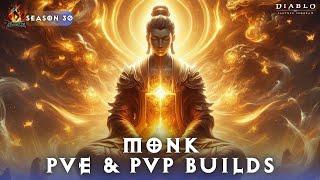 Diablo Immortal - Monk PVE & PVP Builds Season 30