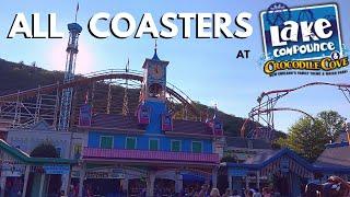 All Coasters at Lake Compounce + On-Ride POVs + Boulder Dash - Front Seat Media