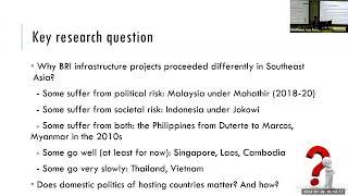 Infrastructure and Politics: Belt and Road Initiative in Southeast Asia