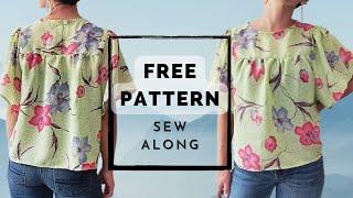 Basalie Flutter Sleeve Top // Tiana's Closet Pattern Sewing Tutorial