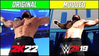 WWE 2K22 vs WWE 2K19 Mods Comparison