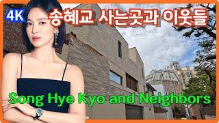 송혜교의 집과 이웃들, 전국에서 두번째 비싼 주택/삼성동 현대 주택단지/ Seoul, KOREA / 4K