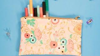 How to Sew a Zipper Pouch - Easy Sewing Project