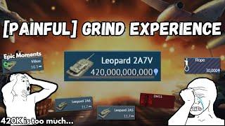 The BEST Tank in Game GRIND EXPERIENCE!| Incredibly DIFFICULT grind (420K exp) | Epic Moments!