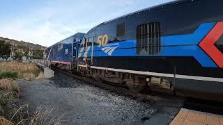 Amtrak train #11 Coast Starlight in Martinez Ca 10/27/24