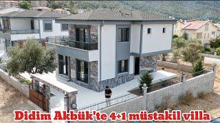 Didim Akbük'te 4+1 müstakil bahçeli otoparklı havuzlu lüks villa