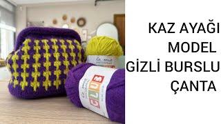 KAZ AYAĞI MODEL GİZLİ BURSLU ÇANTA YAPIMI