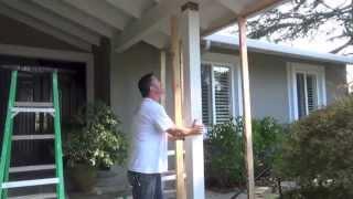 Removing and replacing a Termite infested Post and Beam-DIY