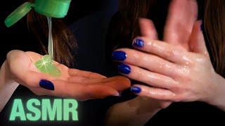 1 HOUR ASMR  Wet Hand Sounds  Sticky Aloe Vera Gel  No talking!