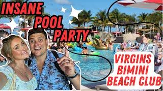 Virgin Voyages INSANE Pool Party at BIMINI Beach Club | Mind Blowing CIRCUS Show & ALL Kinds of FOOD