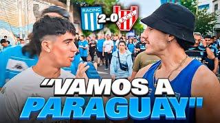 REACCIÓN CON LOS HINCHAS/ RACING 2-0 INSTITUTO