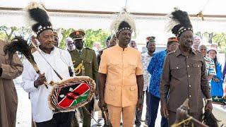 RAILA ODINGA DELIVERS GREAT SPEECH AT PINY LUO CULTURAL CEREMONY INFRONT OF PRES MUSEVENI AND RUTO!