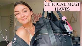 WHATS IN MY CLINICAL BAG | nursing school and student nurse intern