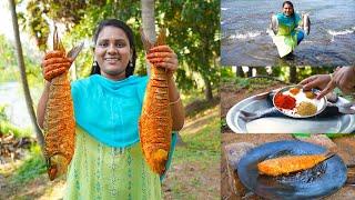 River Side Fish Cooking | ஆத்து ஓரத்தில் மீன் சமையல் | Banana Leaf Cooking