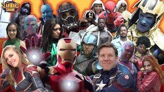 AVENGERS Epic Cosplay Battle in Real Life! Iron Man, Captain America - The Sean Ward Show