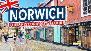 NORWICH | Full tour of historic NORWICH City Centre, Norfolk England