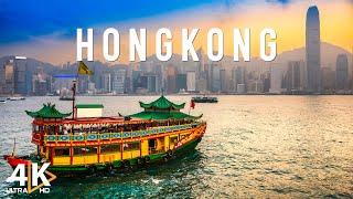 Hong Kong 4K - Amazing Aerial View Of Hong Kong | Relaxation film with calming music - VIDEO 4K UHD