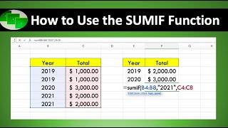 How to Use the SUMIF Function