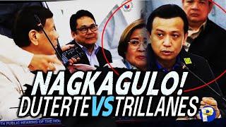 Trillanes at Duterte NAGKAGULO na gustong sampaIin at batu hin ng mikropono ang dating senador!