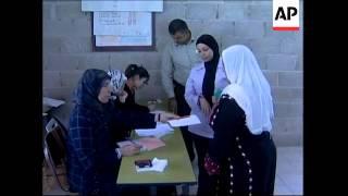 Voting on municipal elections in Jenin and Hebron