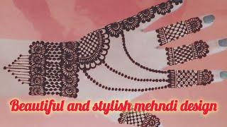 beautiful back hand mehndi design| Arabic Mehndi design| sundar mehndi design2024 @Kishoriartstudio