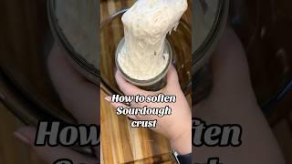 How to soften sourdough crust!￼ #softsourdough