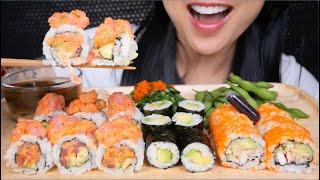 SUSHI ROLL (ASMR EATING SOUNDS) NO TALKING | SAS-ASMR