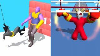 Superhero Pick 3D vs Blob N Giant Gameplay Update New Level - Game Comparison PikaName