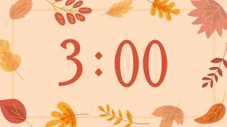 3 Minute Countdown Timer for Fall - Relaxing Piano Music