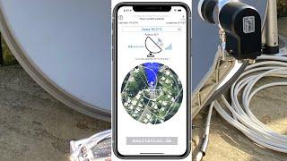 Satellitenschüssel auf Astra 19,2 mit der App Satellite Finder (Pro) und DUR line SF4000 ausrichten