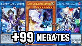 ACTUAL +99 NEGATES Deck, Light and Darkness Dragon Gryphon Firewall Deck Negating Meta [Master Duel]