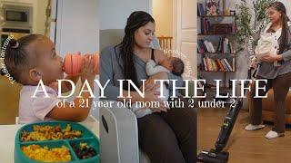 A DAY IN THE LIFE OF A YOUNG MOM | 2 under 2 + toddler tantrums + the real of motherhood + raw&real