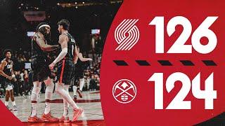 Portland Trail Blazers 126, Denver Nuggets 124 | Game Highlights | December 19, 2024