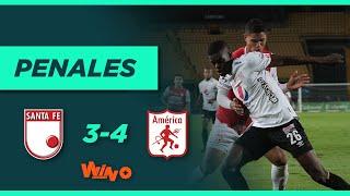 Santa Fe vs  Américal (3-4 Tanda de penales) | Copa BetPlay Dimayor  - Octavos de Final