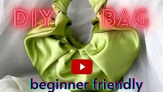 Easy Croissant Bag | DIY Satin Bag