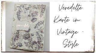 256. Video/ Veredelte Karte im Vintage-Style | Romantische Ranunkeln | Bienenliebe | DIY | SU