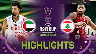 Spellman, Lebanon trounce UAE to stay perfect | Highlights | FIBA Asia Cup 2025 Qualifiers